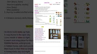 Lesson Planbest pre primary children [upl. by Ltney]