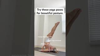 Elevate your posture with shoulder stand and plow pose yogaposes yogagirl [upl. by Magena952]