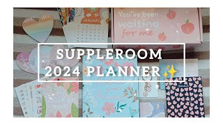 SUPPLEROOM 2024 PLANNER✨  Unboxing  Flip through  Dated Planner  2024 Planner India [upl. by Collins]