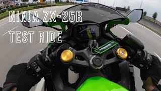 Test Ride Ninja ZX25R Kawasaki Puncak Alam [upl. by Oiralednac]