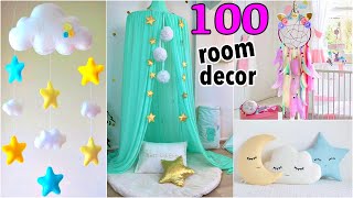 100 DIY ROOM DECOR IDEAS YOU WILL LOVE [upl. by Anett148]