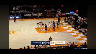 MariaMCornelius UT Martin vs Lady Vols  9050 [upl. by Esilenna861]