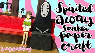 Miniatuart Kit Studio Ghibli Series  Spirited Away Paper Craft DIY [upl. by Lleumas]