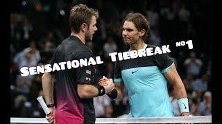 Sensational Tiebreak 1Wawrinka vs Nadal Paris 2015 [upl. by Tomkins]