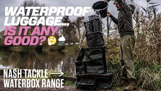 Is fully waterproof luggage any good🤔  Nash Tackle Waterboxes Review  Carp Fishing [upl. by Twila938]