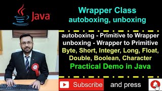 Wrapper Class in Java  autoboxing and unboxing  Practical Demo [upl. by Guildroy]