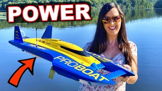 BEST PERFORMANCE Brushless RC Speed Boat  Pro Boat UL19 30quot Hydroplane [upl. by Devaney]