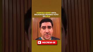 Marcelo Adnet imita Bolsonaro pedindo voto em Lula [upl. by Lenhard403]