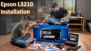 Epson L3210 installation  New Printer Setup Full Video unboxing review epson [upl. by Largent172]