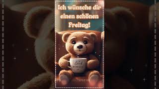 ☕🐻 Ein kleiner Gruß am Freitag für dich 🐻☕ Grußvideo für WhatsApp kostenlos shorts [upl. by Nagud]