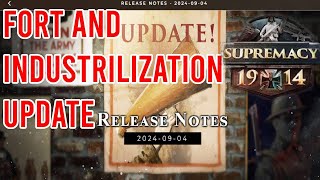 September Fort Update  Bonus Industrialization July Update  Supremacy 1914 [upl. by Consuelo]