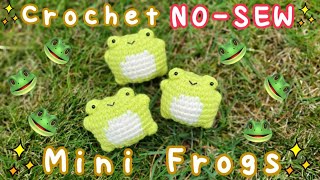 Easy NOSEW Beginner Crochet Frog Amigurumi Tutorial [upl. by Wauters]