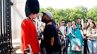 Man Wrestler Assaults Queens Guard See What Happened Next [upl. by Leafar305]