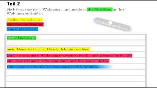 Start Deutsch 1 Schreiben Teil 1 Formulare und 2 Offizielle und Inoffizielle Briefe Neu 2021 [upl. by Aeriel]