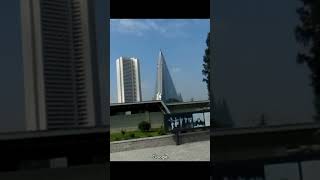 Pyongyang korea hotel shorts youtube geography urban megapolis northkorea skyline [upl. by Eladnor]