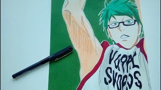 Drawing Midorima Vorpal Swords 緑間 真太郎 [upl. by Martainn]