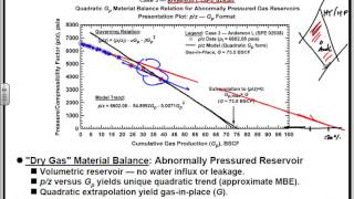 Material Balance Equations Gas Reservoir Normal and Abnormal Pressure [upl. by Noyes]