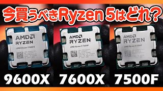 Ryzen 5 9600Xはコスパ微妙？7600Xと7500Fでゲーム性能を比較＆105WモードとPBOの効果も試してみた [upl. by Reffinnej]