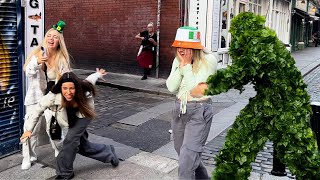 Crazy she started falling down Bushman Prank [upl. by Charry]