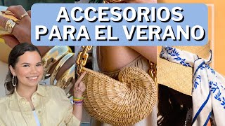 10 ACCESORIOS para el VERANO  TENDENCIAS pañuelos bolsos y MÁS [upl. by Ninnahc]