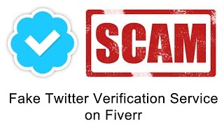 Fake Twitter Verification Service on Fiverr [upl. by Sifan]