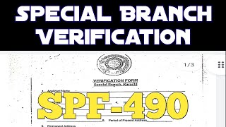 SPF490 Special Branch Verification sindhpolice spf490 verification [upl. by Yssirc]