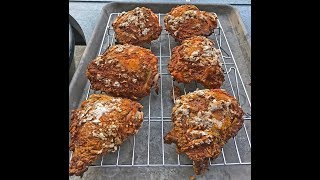 Worlds Best Grilled Fried Chicken On The Weber Kettle Grill [upl. by Oregolac]