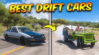 The Most ESSENTIAL Drift Cars in Forza Horizon 5 [upl. by Tterraj]