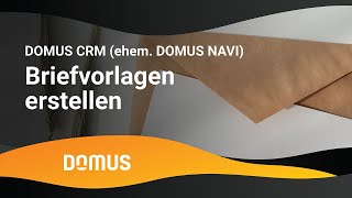 DOMUS NAVI  Briefvorlagen erstellen [upl. by Eustashe]