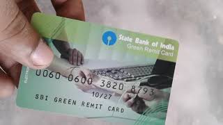 I Got my SBI Green Remit Card  Use amp Benefits of SBI Green Remit Card  Full Information in Hindi [upl. by Aala946]