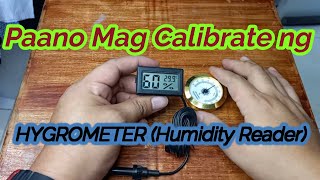 HOW TO CALIBRATE HYGROMETER HUMIDITY READER [upl. by Amsirhc]