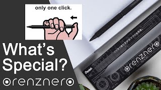 What is special about Pentel Orenz Nero You only need one click to use a whole lead [upl. by Ayiotal984]