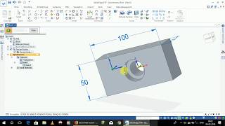 Solid Edge Tutorial Series How to make Counterbore [upl. by Arreic]