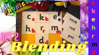 Jolly Phonics ckehrmd words  Phonics Blending  Set 2 Blending Tutorial [upl. by Corty943]