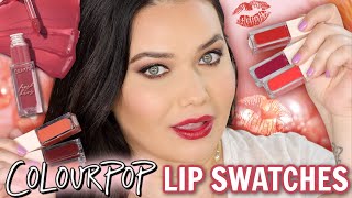 Colourpop Fresh Kiss Glossy Lip Stain LIP SWATCHES [upl. by Farl]