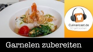 Rezept Garnelen zubereiten [upl. by Noscire]