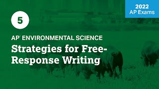 2022 Live Review 5  AP Environmental Science  Strategies for FreeResponse Writing [upl. by Ardnassela544]