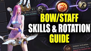 BowStaff Liberator Skills amp Rotation Guide PvEPvP  Throne and Liberty [upl. by Eserehs]