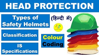 Types of Safety Helmet  Safety Helmet Color Codes Standards  All About Head Protection in Hindi [upl. by Derriey28]