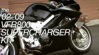 AampA Performance 0209 VFR800 Supercharger Kit [upl. by Libnah]