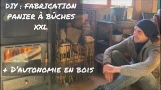 DIY  Fabrication d’un panier à bûches XXL [upl. by Iniretake]