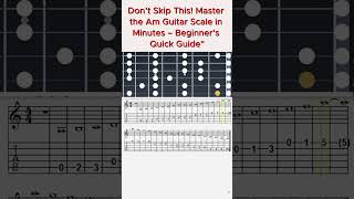 Master the Am Guitar Scale in Minutes  A Quick Beginners Guide shortsvideo shortyoutube [upl. by Carmelita]