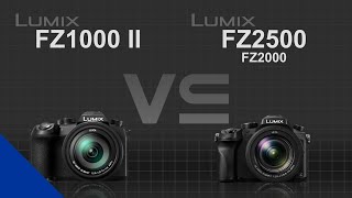 Panasonic Lumix FZ1000 II VS Panasonic Lumix FZ2500 FZ2000 [upl. by Allekram327]