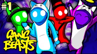 2 DUSSEL VS ECHTE PROFIS  Gang Beasts 1 DeutschHD [upl. by Aianat]