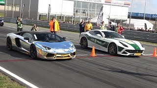 Lamborghini Aventador LP700 vs Ferrari F12 berlinetta [upl. by Panter]