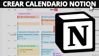 Como CREAR CALENDARIOAGENDA en NOTION 2024 [upl. by Nolyag22]