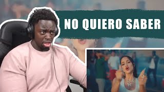 Natti Natasha  No Quiero Saber Official Video REACTION [upl. by Armin]