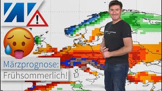 Verrückte Märzprognose 2022 USWetterdienst rechnet mit Frühsommerwetter und Trockenheit [upl. by Pussej]