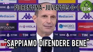 Intervista postpartita Allegri FiorentinaJuventus 01 [upl. by Edik]