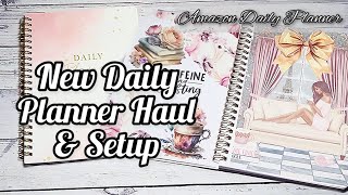 New Planner Haul amp Setup  Daily Planner from Amazon [upl. by Yeslaehc114]